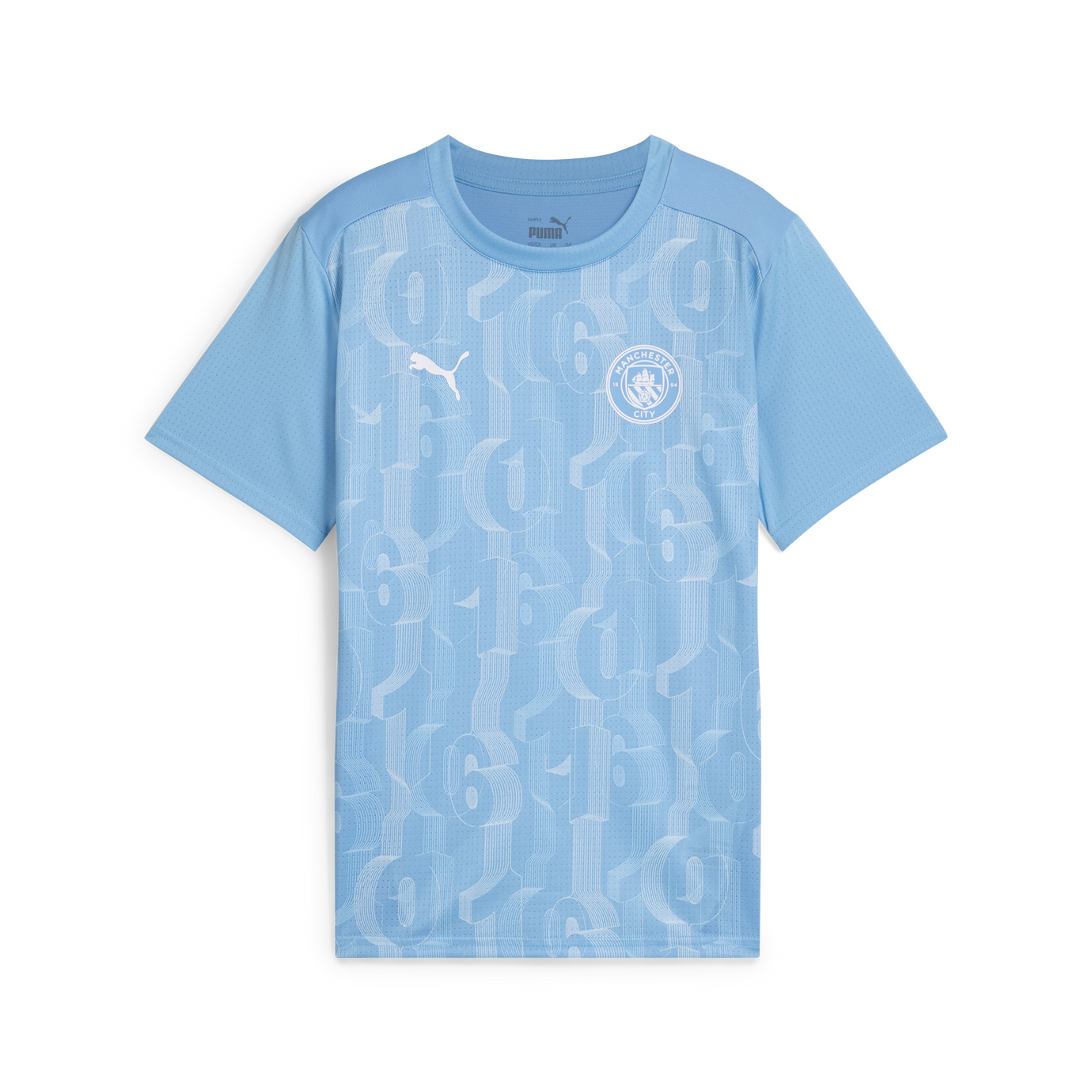 PUMA JR CITY 24-25 PRE-MATCH SS JERSEY TEAM LIGHT BLUE
