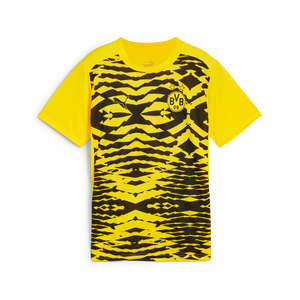 PUMA JR DORTMUND 24-25 PRE-MATCH SS JERSEY FASTER YELLOW/BLACK
