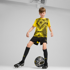 PUMA JR DORTMUND 24-25 PRE-MATCH SS JERSEY FASTER YELLOW/BLACK