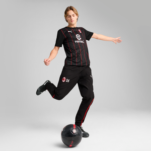 PUMA AC MILAN 24-25 PRE-MATCH SS JERSEY  BLACK/FOR ALL TIME RED