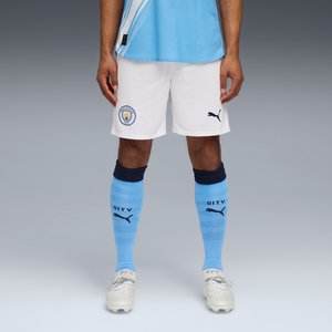 PUMA CITY 25-26 HOME SHORT WHITE/TEAM LIGHT BLUE