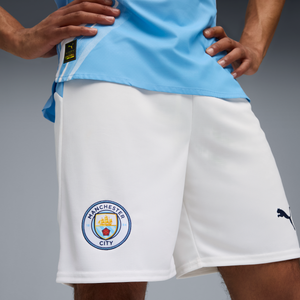 PUMA CITY 25-26 HOME SHORT WHITE/TEAM LIGHT BLUE