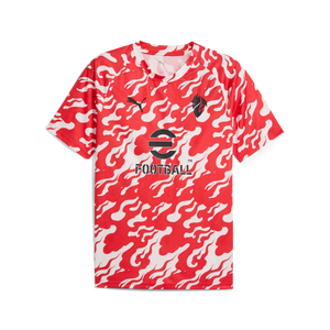 PUMA MILAN 25-26  WARM UP JERSEY WHITE/RED