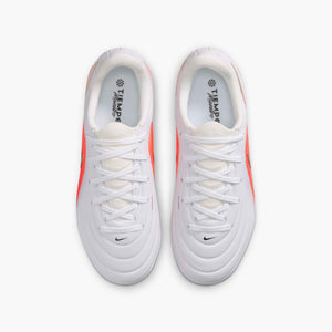 NIKE JR TIEMPO MAESTRO ACADEMY FG WHITE/BRIGHT CRIMSON