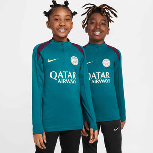 NIKE JR PSG 24-25 STRIKE DRILL TOP GEODE TEAL