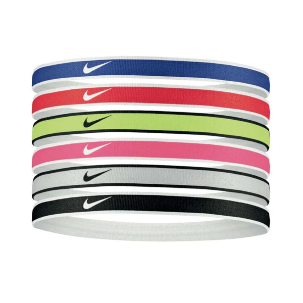 NIKE TIPPED SWOOSH HAIRBANDS 2.0 RED/BLUE/GREEN 6p.