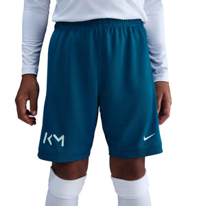 NIKE JR MBAPPE DRI-FIT SHORT GREEN ABYSS/IGLOO
