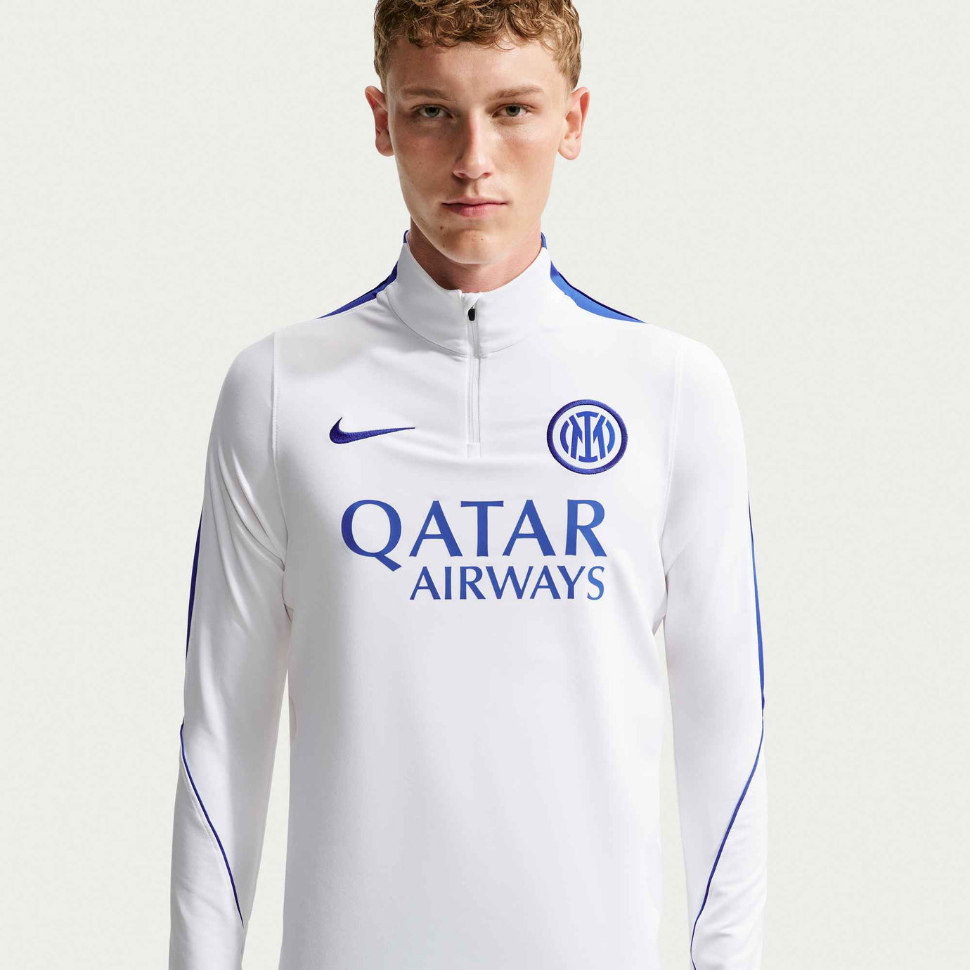 NIKE INTER 26-27 STRIKE DRILL TOP WHITE/BLUE VOID