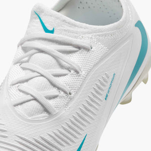 NIKE JR PHANTOM 6 LOW PRO FG WHITE/DUSTY CACTUS