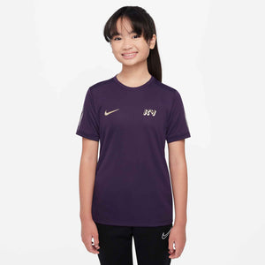 NIKE JR MBAPPE DRI-FIT TOP SS GRAND PURPLE/IVORY