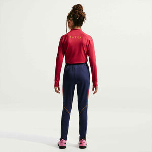 NIKE JR BARCELONA 26-27 STRIKE PANT BLACKENED BLUE/NOBLE RED