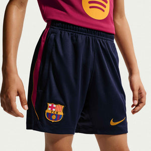 NIKE JR BARCELONA 26-27 STRIKE SHORT BLACKENED BLUE/NOBLE RED