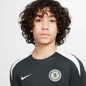 NIKE JR CHELSEA 25-26 STRIKE SS TOP OUTDOOR GREEN