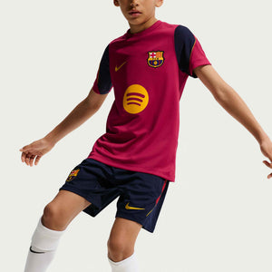 NIKE JR BARCELONA 26-27 STRIKE SHORT BLACKENED BLUE/NOBLE RED