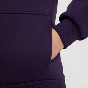 NIKE JR MBAPPE CLUB FLEECE HOODY GRAND PURPLE/IVORY