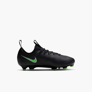 NIKE JR ZM VAPOR 17 ACADEMY LK FG BLACK/ILLUSION GREEN
