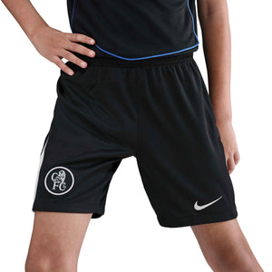 NIKE JR CHELSEA 25-26 THIRD SHORT BLACK/FIELD SILVER
