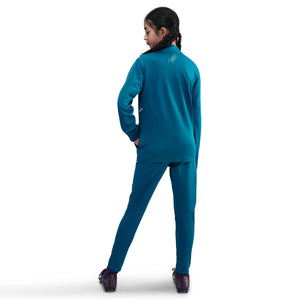 NIKE JR MBAPPE DRI-FIT TRACKSUIT GREEN ABYSS/IGLOO