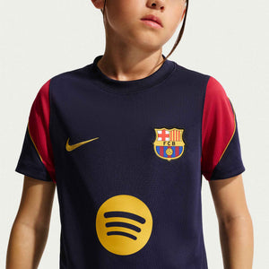 NIKE JR BARCELONA 26-27 STRIKE SS TOP NOBLE RED/MINERAL YELLOW