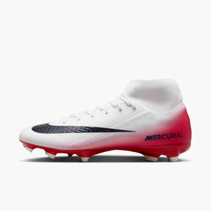 NIKE ZM SUPERFLY 10 ACADEMY FG LV8 UNIVERSITY RED/DARK OBSIDIAN