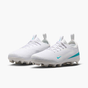 NIKE JR PHANTOM 6 LOW ACADEMY FG WHITE/DUSTY CACTUS