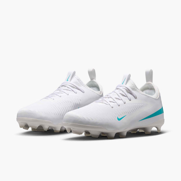 NIKE JR PHANTOM 6 LOW ACADEMY FG WHITE/DUSTY CACTUS