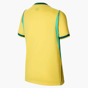 NIKE JR BRAZIL WC26 HOME JERSEY CANARY/LIGHT MENTA