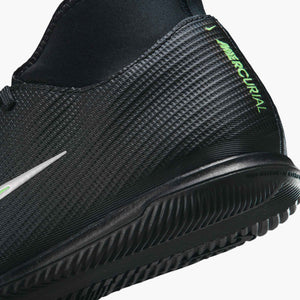 NIKE JR ZM SUPERFLY 11 CLUB IC BLACK/ILLUSION GREEN