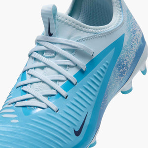 NIKE JR PHANTOM 6 LOW ACADEMY FG HAALAND BALTIC BLUE