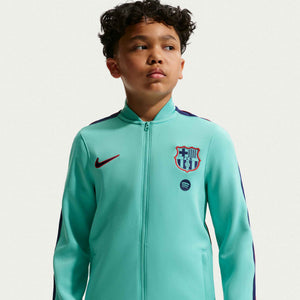 NIKE JR BARCELONA 26-27 STRIKE TRACKSUIT GREEN FROST/DUSTY