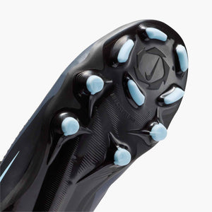 NIKE JR PHANTOM 6 LOW ACADEMY FG BLACK/ICE BLUE
