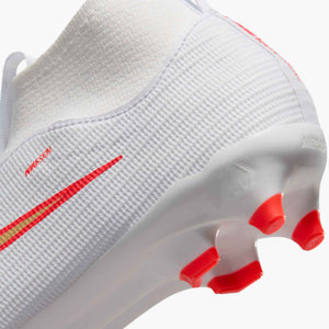 NIKE JR ZM SUPERFLY 11 ACADEMY LK FG WHITE/BRIGHT CRIMSON