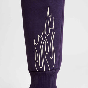 NIKE JR MBAPPE CLUB FLEECE PANT GRAND PURPLE/IVORY
