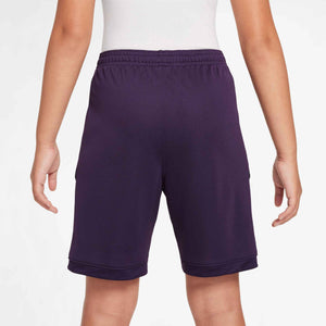 NIKE JR MBAPPE DRI-FIT SHORT GRAND PURPLE/IVORY