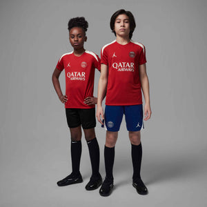 NIKE JR PSG 24-25 STRIKE SS TOP WINGS RED/PHANTOM