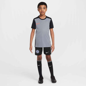 NIKE JR ACADEMY25 SS TOP COOL GREY/BLACK