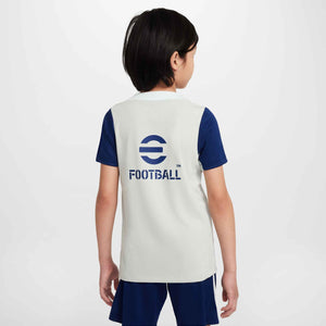 NIKE JR INTER 25-26 STRIKE SS TOP GREY HAZE/BLUE VOID
