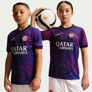 NIKE JR PSG 26-27 AWAY PRE-MATCH JERSEY COLLEGE NAVY