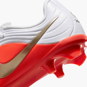 NIKE JR TIEMPO MAESTRO ACADEMY FG WHITE/BRIGHT CRIMSON