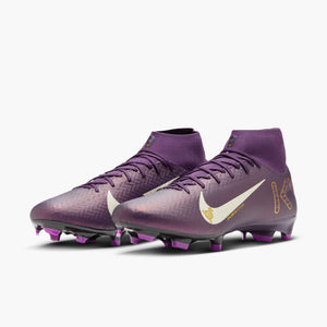 NIKE ZM SUPERFLY 10 ACADEMY FG MBAPPE GRAND PURPLE/IVORY