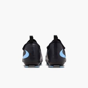 NIKE JR PHANTOM 6 LOW ACADEMY FG BLACK/ICE BLUE