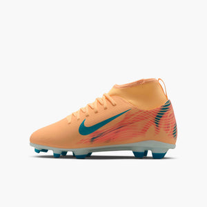 NIKE JR ZM SUPERFLY 10 CLUB FG MBAPPE MELON TINT/IGLOO