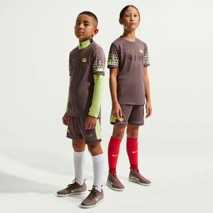 NIKE JR MBAPPE DRI-FIT TOP SHORT PLUM ECLIPSE