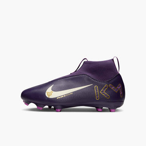 NIKE JR ZM SUPERFLY 10 ACADEMY FG MBAPPE GRAND PURPLE/IVORY