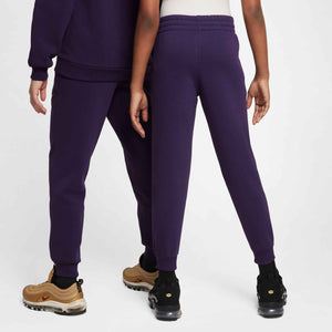 NIKE JR MBAPPE CLUB FLEECE PANT GRAND PURPLE/IVORY