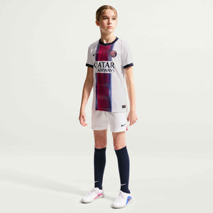 NIKE JR PSG 26-27 AWAY JERSEY WHITE/COLLEGE NAVY