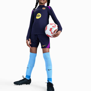 NIKE JR BARCELONA 25-26 STRIKE SHORT IMPERIAL PURPLE/MIDWEST GOLD