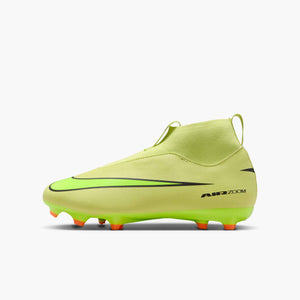 NIKE JR ZM SUPERFLY 10 ACADEMY FG LIMELIGHT/HYPER CRIMSON