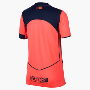 NIKE JR BARCELONA 25-26 THIRD JERSEY MANGO/MIDNIGHT NAVY