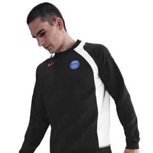 NIKE PSG 25-26 T90 CREW SWEATER BLACK/WHITE